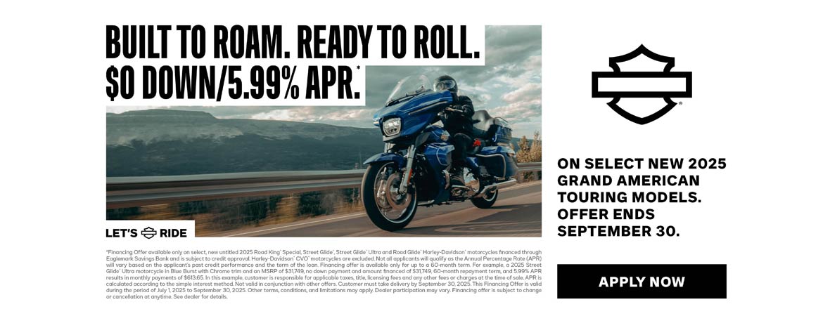 Grand American Touring Finance Offer